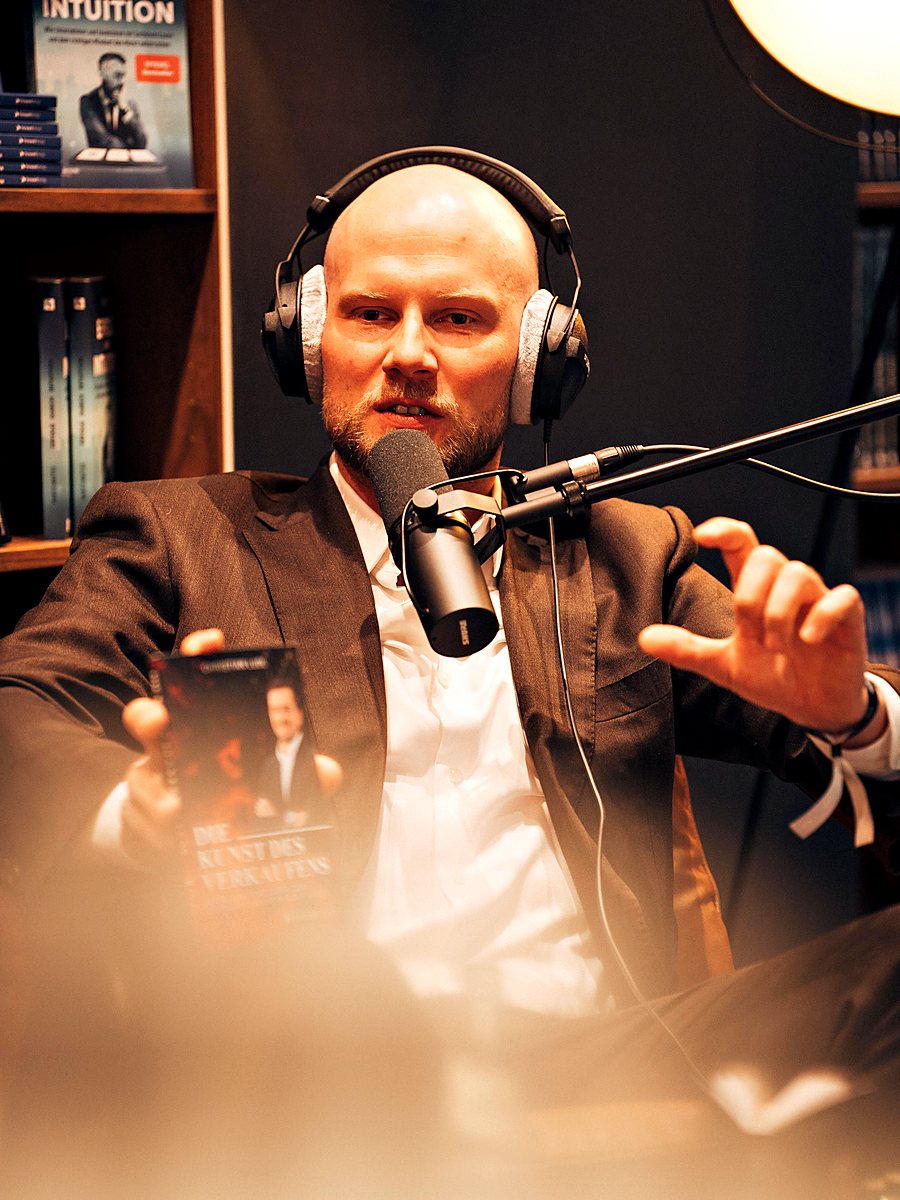 Florian Höper im Podcast-Studio